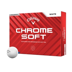 CHROME SOFT WHITE GOLF BALL 