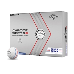 CHROME SOFT X LS TRIPLE TRACK GOLF BALL 