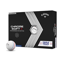 CHROME SOFT X TRIPLE TRACK GOLF BALL 