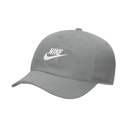 NIKE CLUB UNSTRUCTURED FUTURA WASH GOLF HAT - PARTICLE GREY 